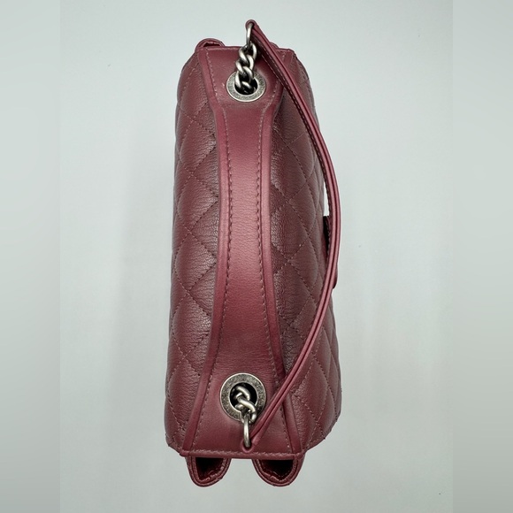 Chanel burgundy University top handle with chain strap - Picture 4 of 14
